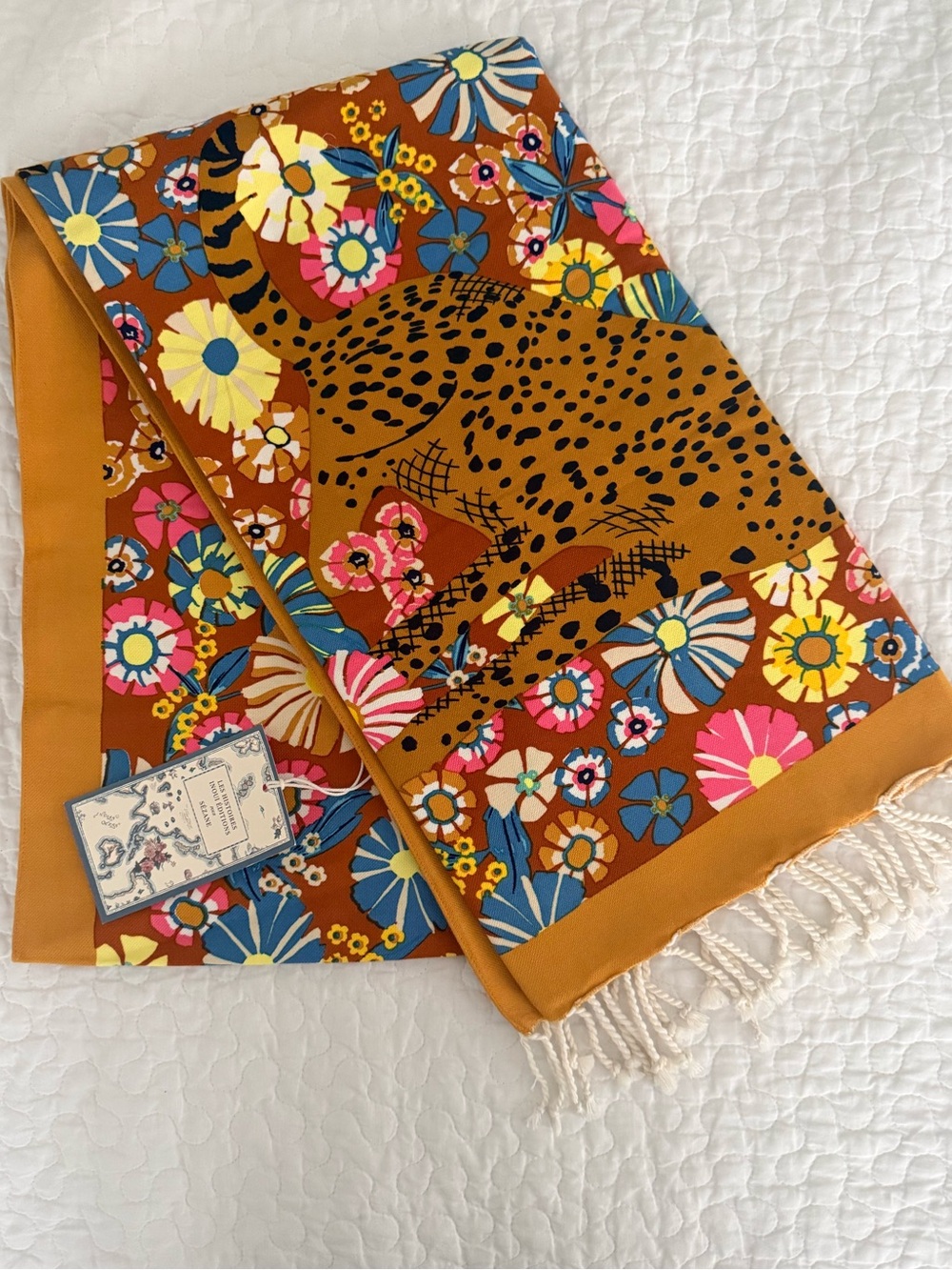 🍃 Sezane Robbie Fouta towel - Inoui collection OS (NWT)